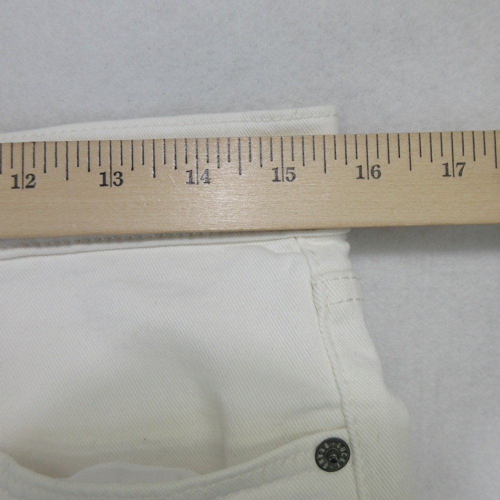 Lucky Brand Women's Ava Mid Rise Skinny Jeans White Denim Stretch Size 10 30 - Picture 5 of 16